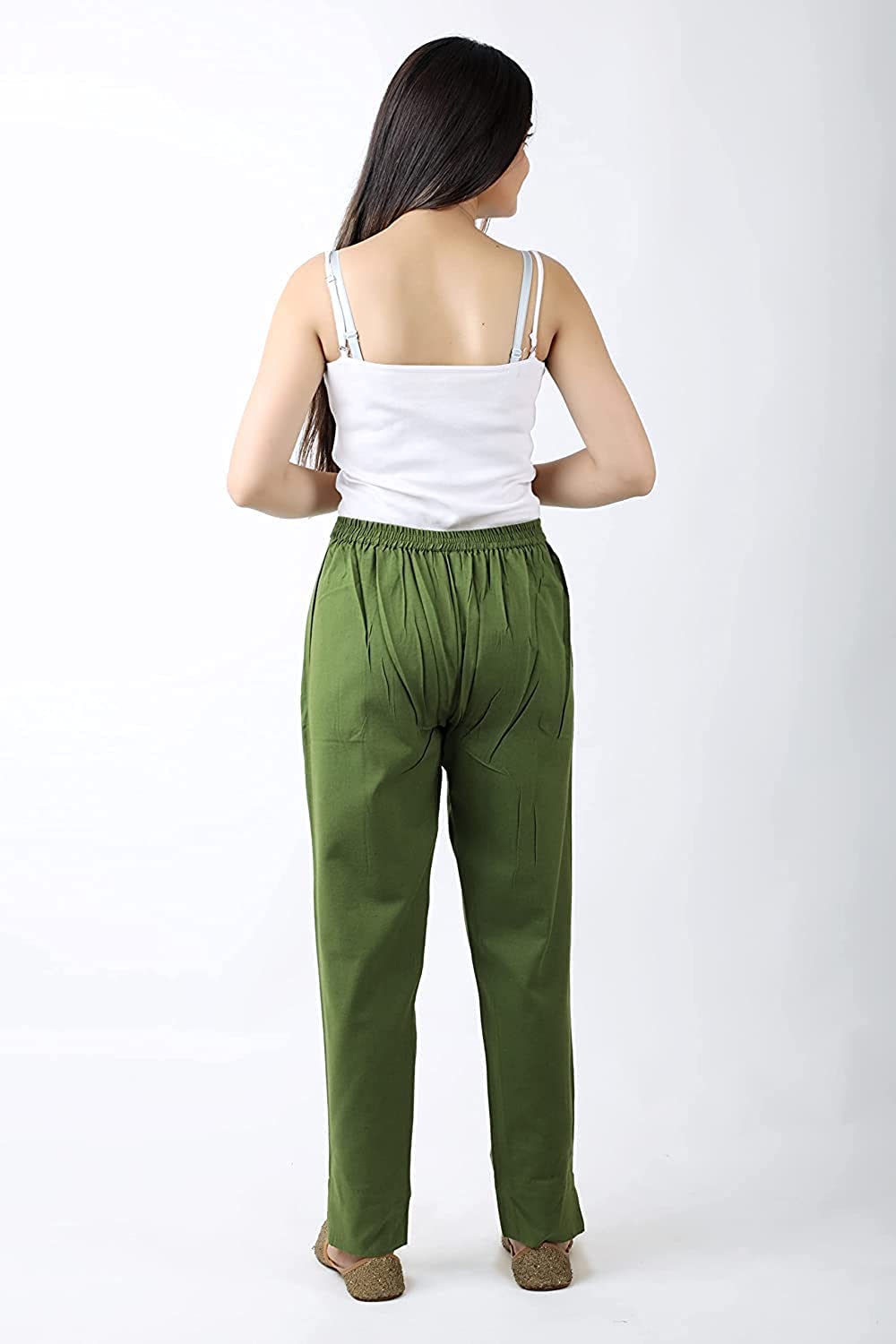 Cilcicy Women Plus Drawstring Cotton Linen Workout Trousers Thin Wrinkles  Pockets Pants - Walmart.com